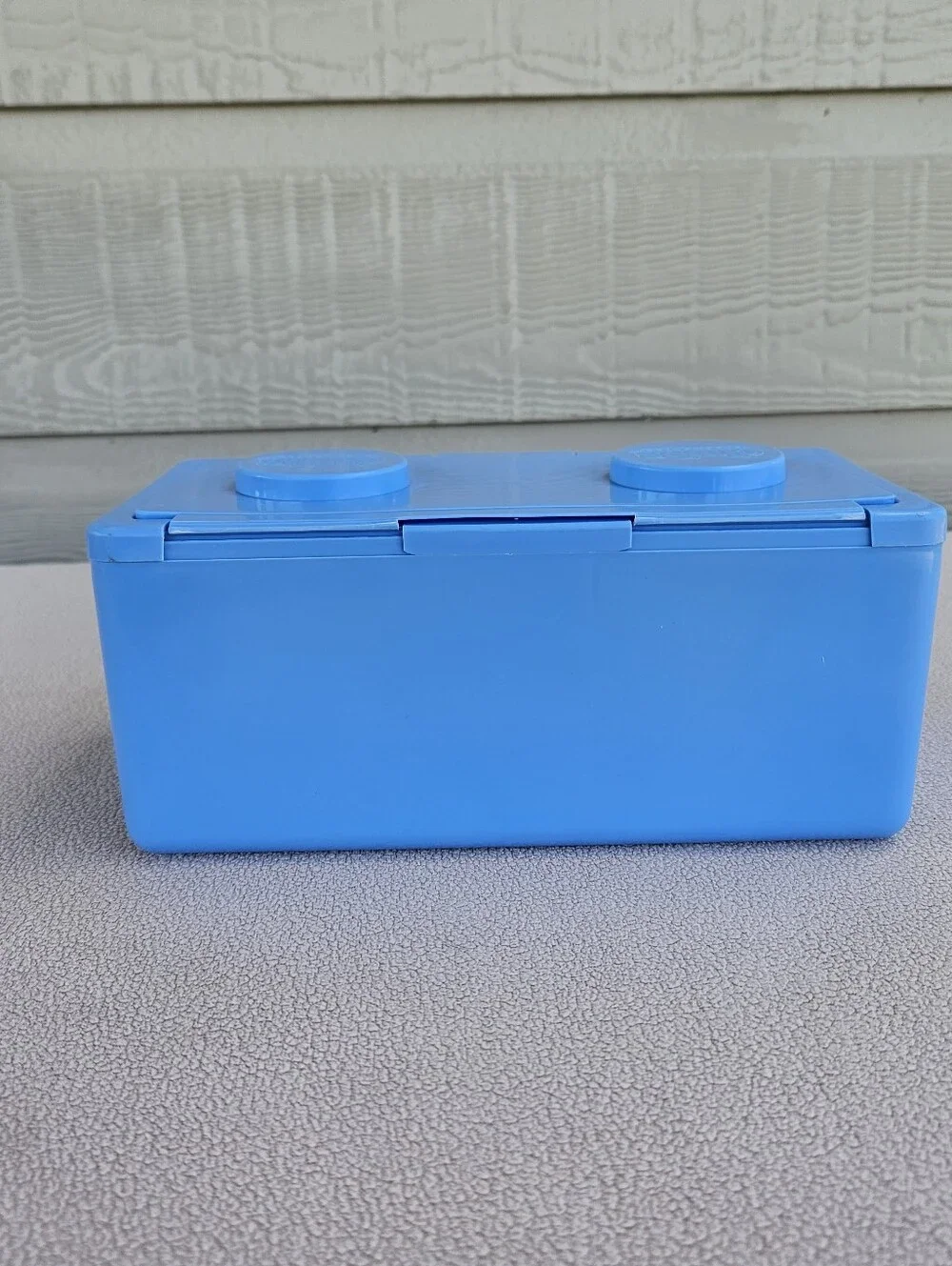 CHUBS Stackable Empty Plastic Baby Wipe Container Storage Vintage Light Blue